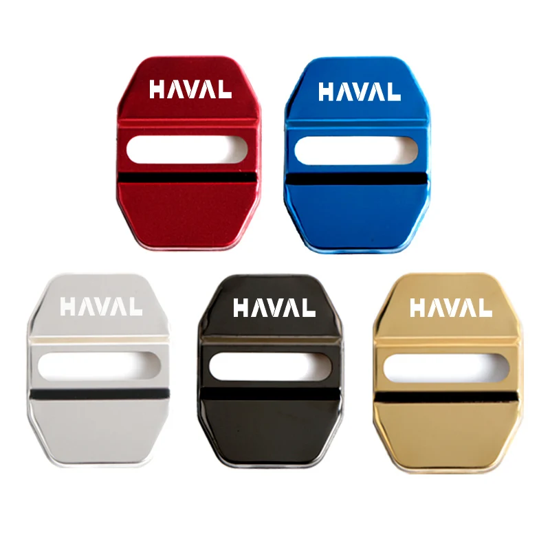 4pcs Car Door Lock Cover Case Protect Anti Rust Buckle For Haval H5 H6 H7 H9 F7 F7X auto Accessories Car Styling car door lock cover