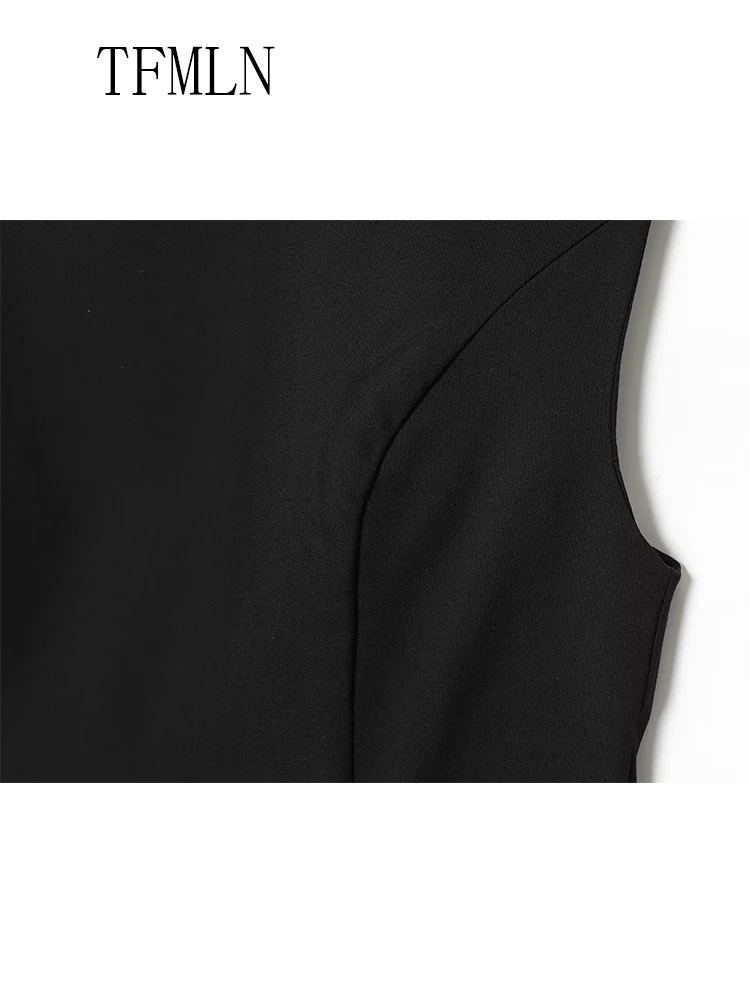 Elegant 2025 Autumn Women Big Bow Mini Dresses Fashion Chic Sleeveless Slim Causal Dress Street Back Zipper Party Sweet Dress