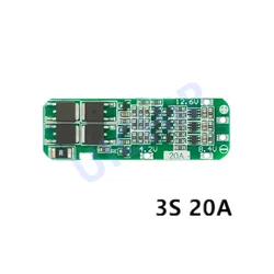 Enhanced Li - ion Battery Protection Board - 20A 12.6V 18650 Charger Module (3S 20A)