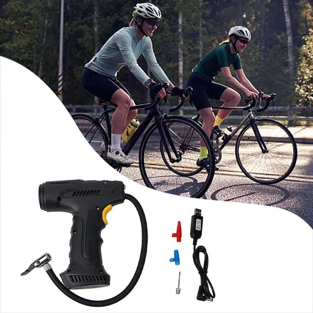 

LCD Display LCD Electric Bike Air Pump Portable Cordless LCD Electric Bike Air Pump Never Get Stranded with Flat Tires