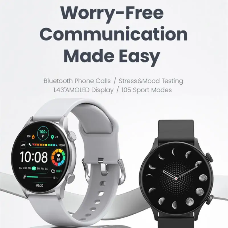 

RT3LS16 Smart Watch IP68 Waterproof Bluetooth Call 14 Inches 105 Sports Modes Running Suitable Supported More Languages Watch