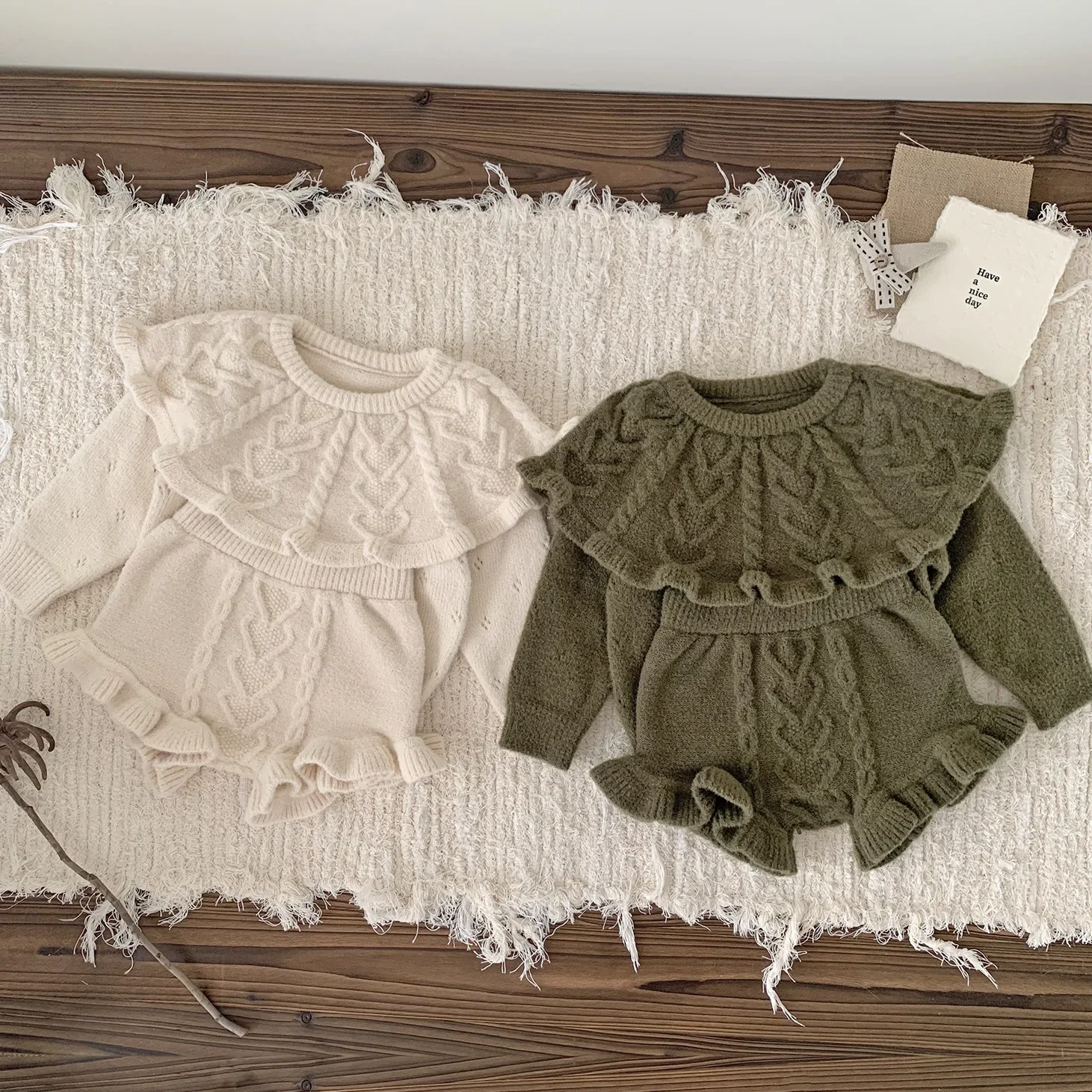 Baby/Toddler Aosta W24 Big Bow Fleece Cami Top (3m-5y)- 3 Colors main image 1