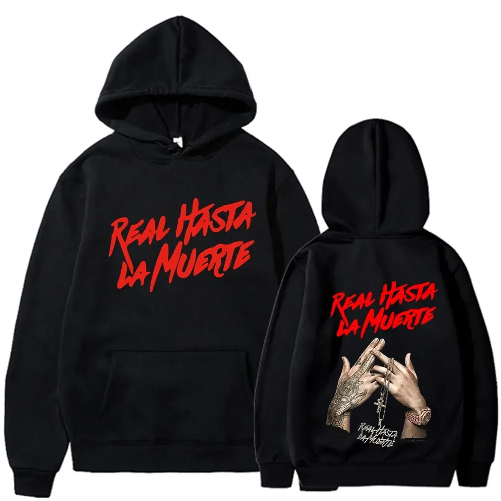 Rapper Anuel AA Printed Hoodies Men Woman Fashion Hoodie Oversized Hip Hop Sweatshirts Harajuku Pullovers Unisex Male Clothing