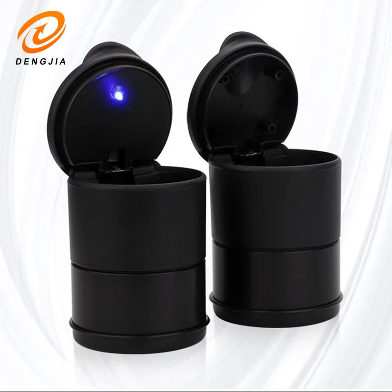 Car Ashtray LED Light Cover Plastic Portable car ashtray