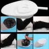 Portable Bedpan Stable with Handle Comfortable Fracture Reusable Universal with Cover Easy Clean Bed Pan for Old Man Patients 3