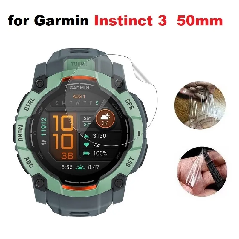Pack of TPU Hydrogel Screen Protector Films for Smartwatch - HD Clear, Soft and Durable