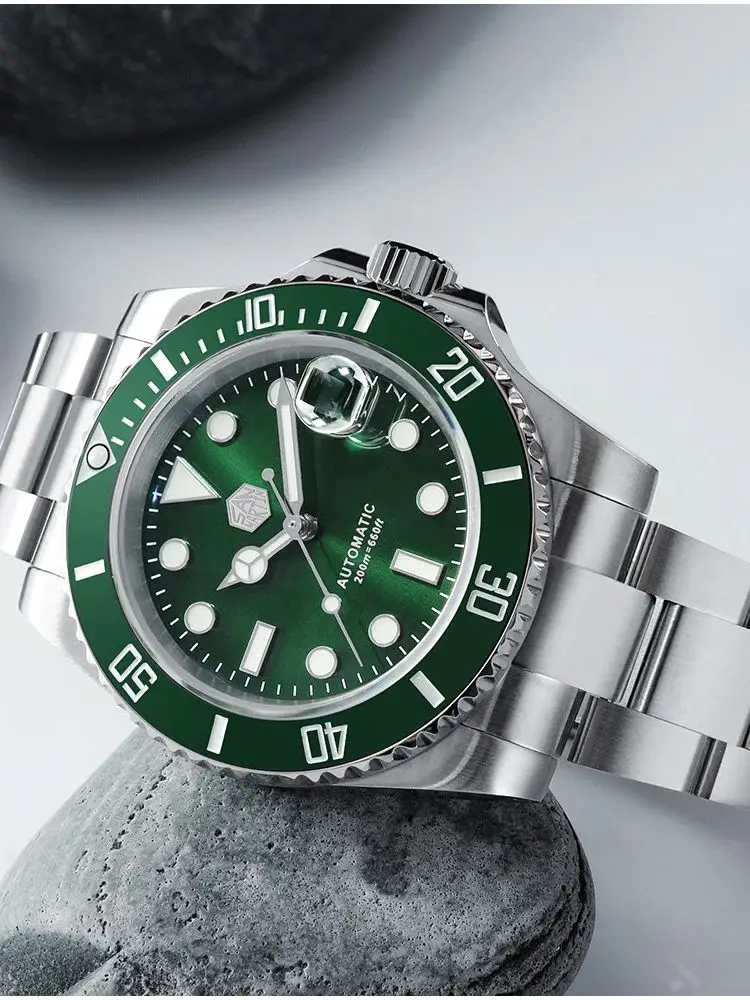 Mechanical Watches San Martin Ghost Diver San Martin Diver Water Ghost Luxury Sapphire Men Automatic