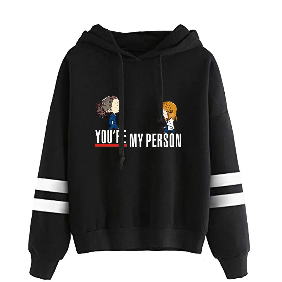 

Greys Anatomy Hoodie Women female You're My Person 90s Tumblr Sweatshirt Hooded Pullover Spring Long Sleeve funny Jacket Clothes