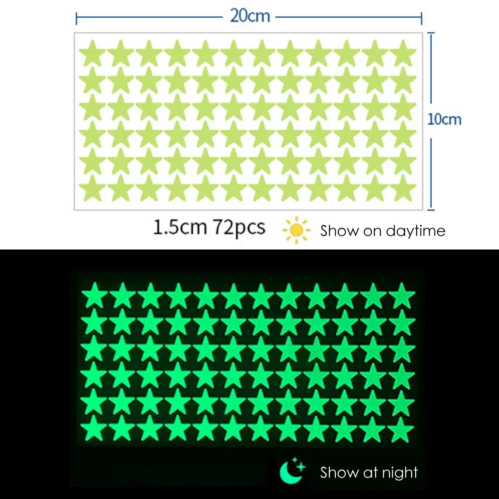 72pcs stars