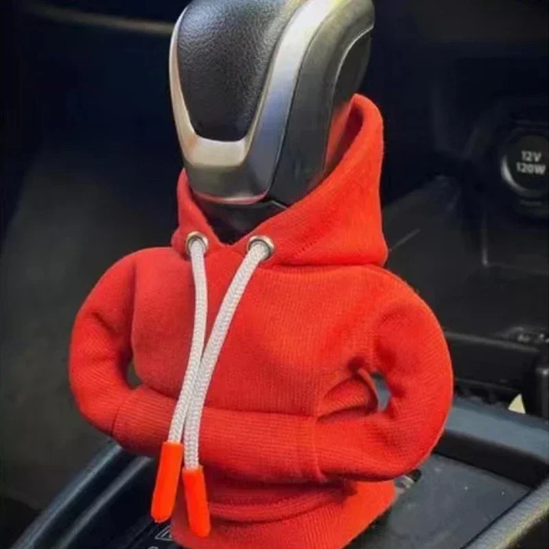 Universal Gear Shift Hoodie Cover - Stylish Car Interior Decoration and Novelty Gift