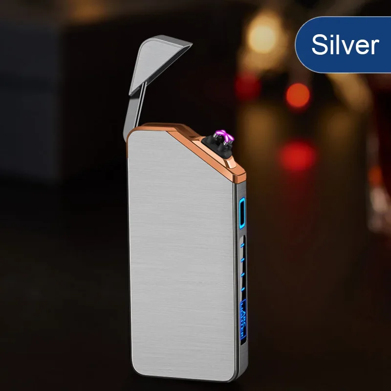 2025 New Laser Electric Lighter Rechargeable Pocket Plasma Lighter Windproof Type-C Portable Electronic