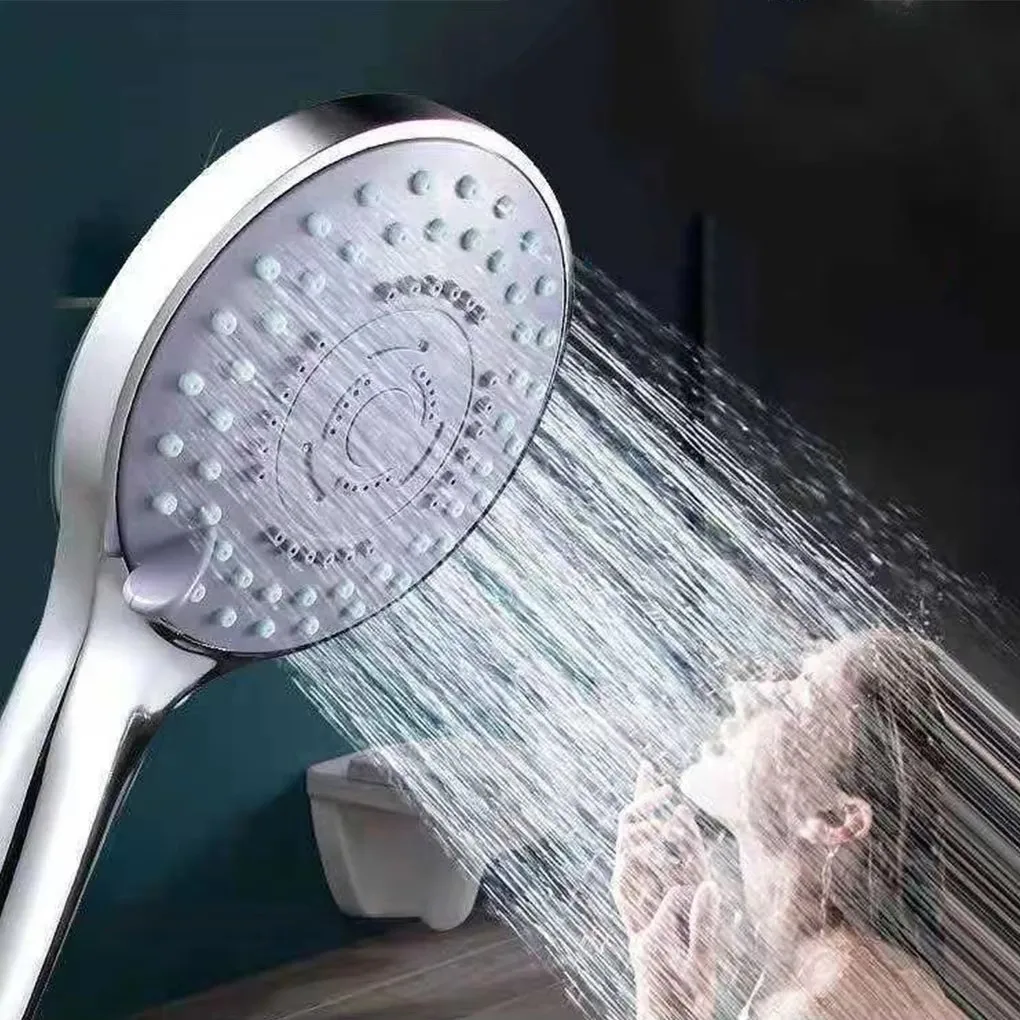 5 Modes Shower Head with Hose Bracket High Pressure Handheld Bath Sprayer Nozzle Rainfall Shower Head Bathroom Accessories 6