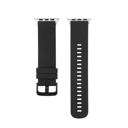 Premium Silicone Sport Band for Apple Watch - Versatile Replacement Strap (1 Black)