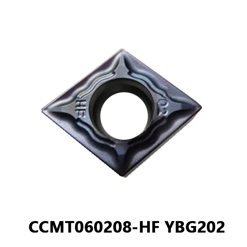 

Карбидные вставки CCMT060208 CCMT060208-HF YBG202 токарный инструмент для общей обработки токарный станок с ЧПУ Резак 10 шт. CCMT лезвия пластины