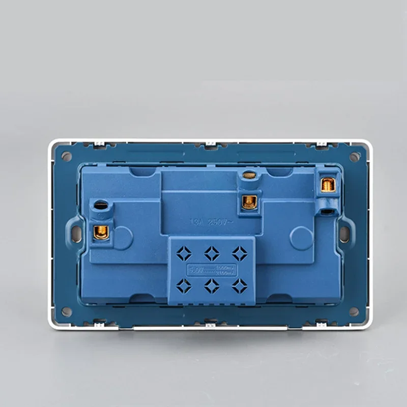 Depoguye 흰색 USB 플러그 벽 소켓, 범용 10홀 전원 소켓, 소켓 및 스위치, USB 충전 AC110V-250V 소켓