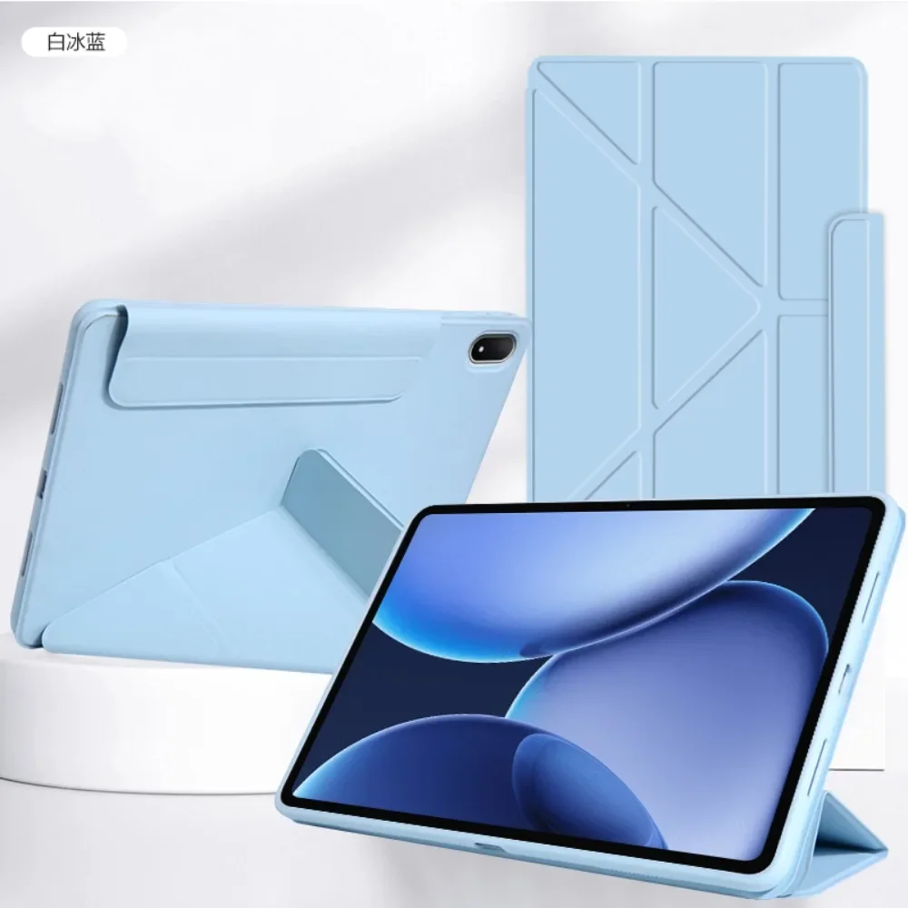 Enhanced Y-Folding PU Leather Protective Tablet Smart Flip Case, 13.2