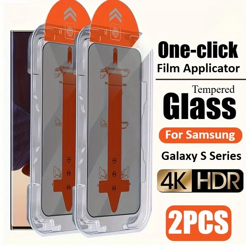 Proteggi schermo per telefono cellulare Privacy 2 pezzi per Samsung Galaxy S25 S24 Ultra S23 S22 S21 Plus FE Protezione anti-impronte