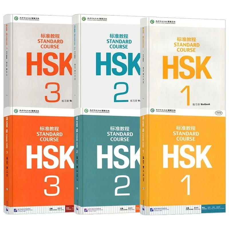 

6 Book / Set Chinese English Bilingual Exercise Book Hsk Students Workbook And Textbook : Standard Course Hsk 1 2 3 Libros Livro