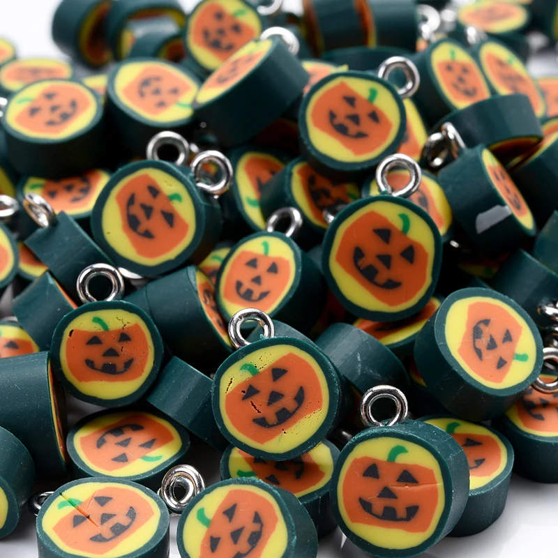 Fruit-Shaped Polymer Clay Pendants – 30-Piece Set