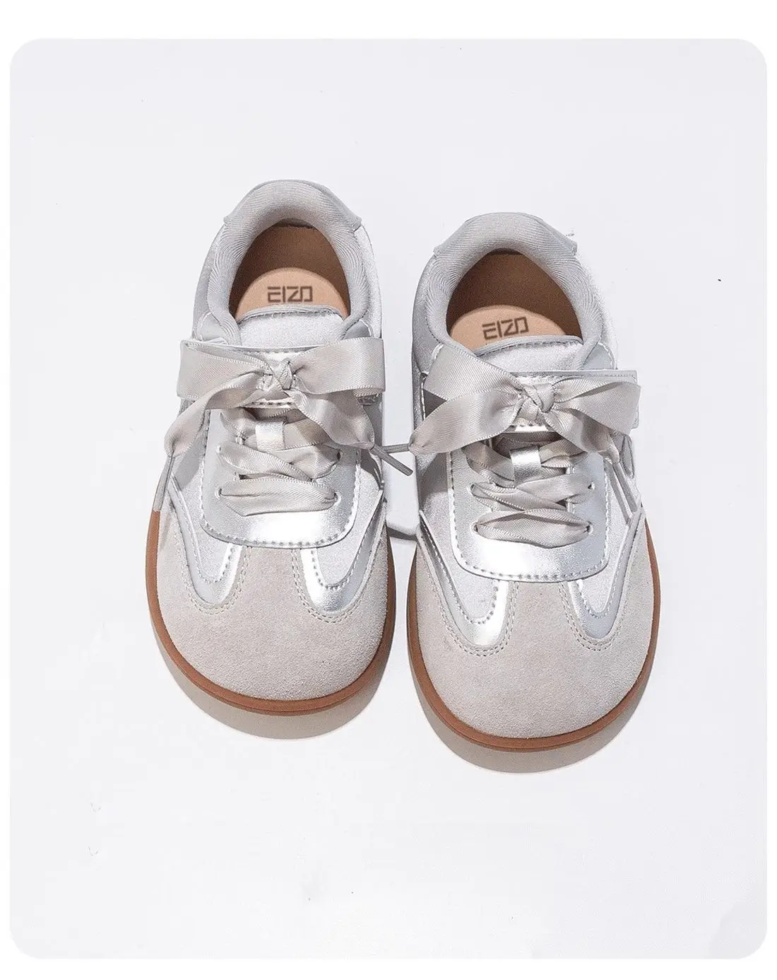 Childrens Board Shoes - Casual Gold Sneakers for Boys  Girls