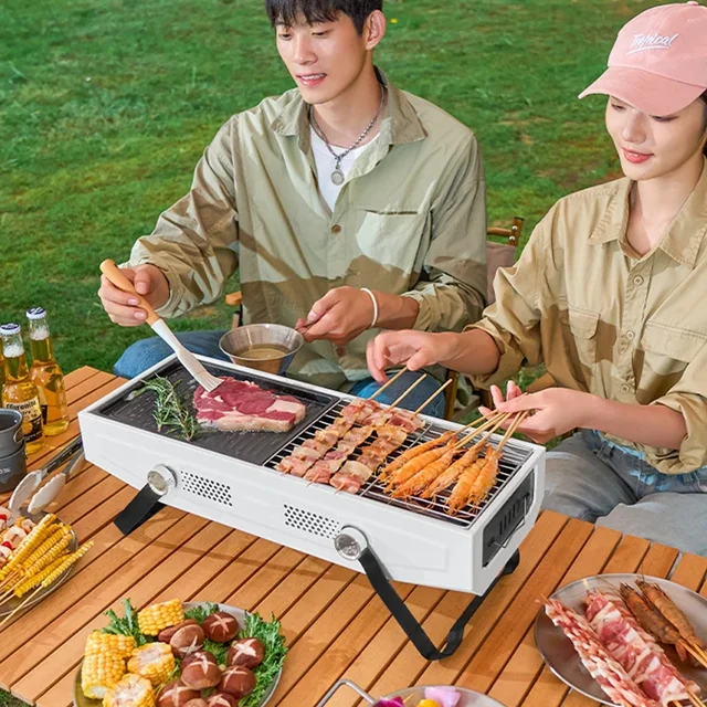 야외 모임을 더욱 즐겁게 하는 접이식 바베큐 그릴