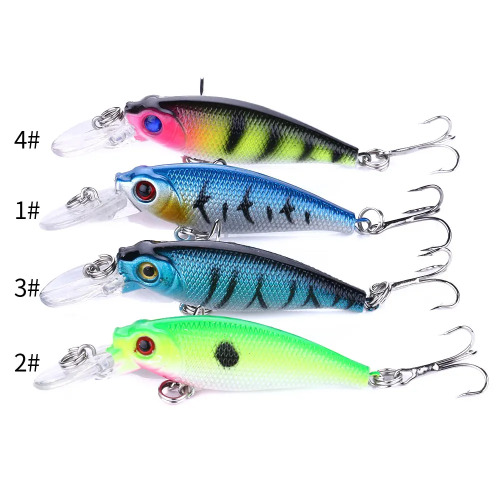 豪華で新しい ス 釣り用の人工ハードベイト 魚を捕まえるためのルアー ミノー用 ウォブラー付き ミノー用 360g 5cm 4 7個 スナップ一覧 Industrialchillan Cl