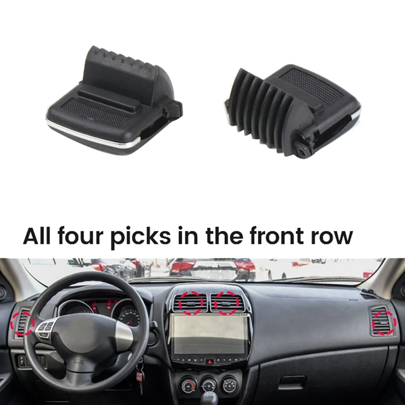 Car Air Vent Paddle Clip For Mitsubishi Outlander Sport ASX 2013- Car Dashboard A/C Vent Clip