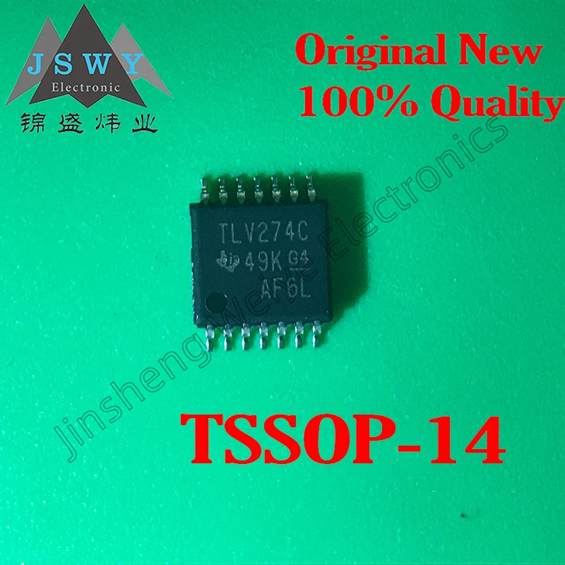 

5PCS TLV274CPWR TLV274CPW TLV274C SMD TSSOP14 operational amplifier IC 100% brand new genuine electronic