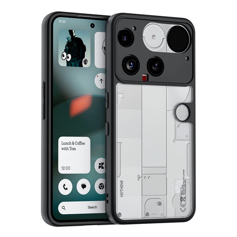Matte Transparent Shockproof Acrylic Back Cover Case