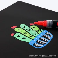 12/60 Colors Acrylic Marker Rock Painting Kit for Kids Children Stone Paint Pens Set Ceramic Glass Wood DIY Crafts Art Supplies 4
