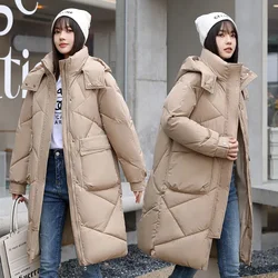 2023 New Winter Jackets Women Parka Casual Thick Warm Hooded Long Coat Fashion Female Winter Outwear Jacket Puffer Parkas