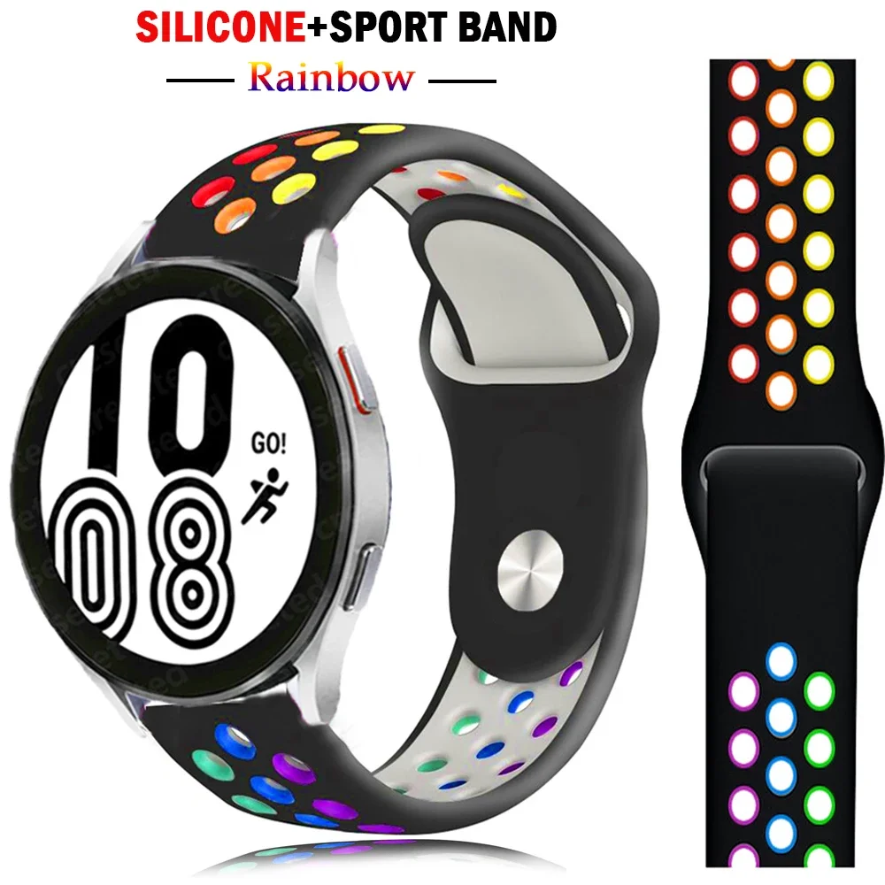 Versatile Silicone Watch Band - 20mm/22mm Adjustable Strap for Multiple Smartwatches