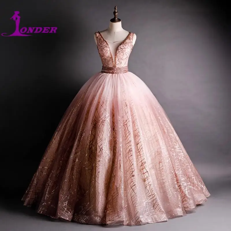 Sonder Vintage Ball Gown Quinceanera Dresses Petite Girls Birthday Party 15 Quinceanera Dress V-neck Beautiful Shirt