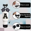 5PCS Cup Accessories for Stanley 30oz 40oz Tumbler Straw Cover Cap Bow Ties Decorate Letter Sticker and Charm Chain Cup Boot 4