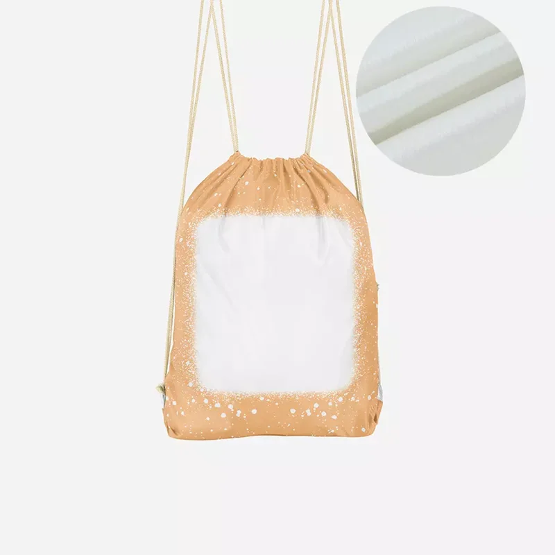 Sublimation Blank Drawstring Bags Tie Dye Sport Polyester Colorful Shop Bag Travel Backpack Shoe Pocket  Women Child  Storage