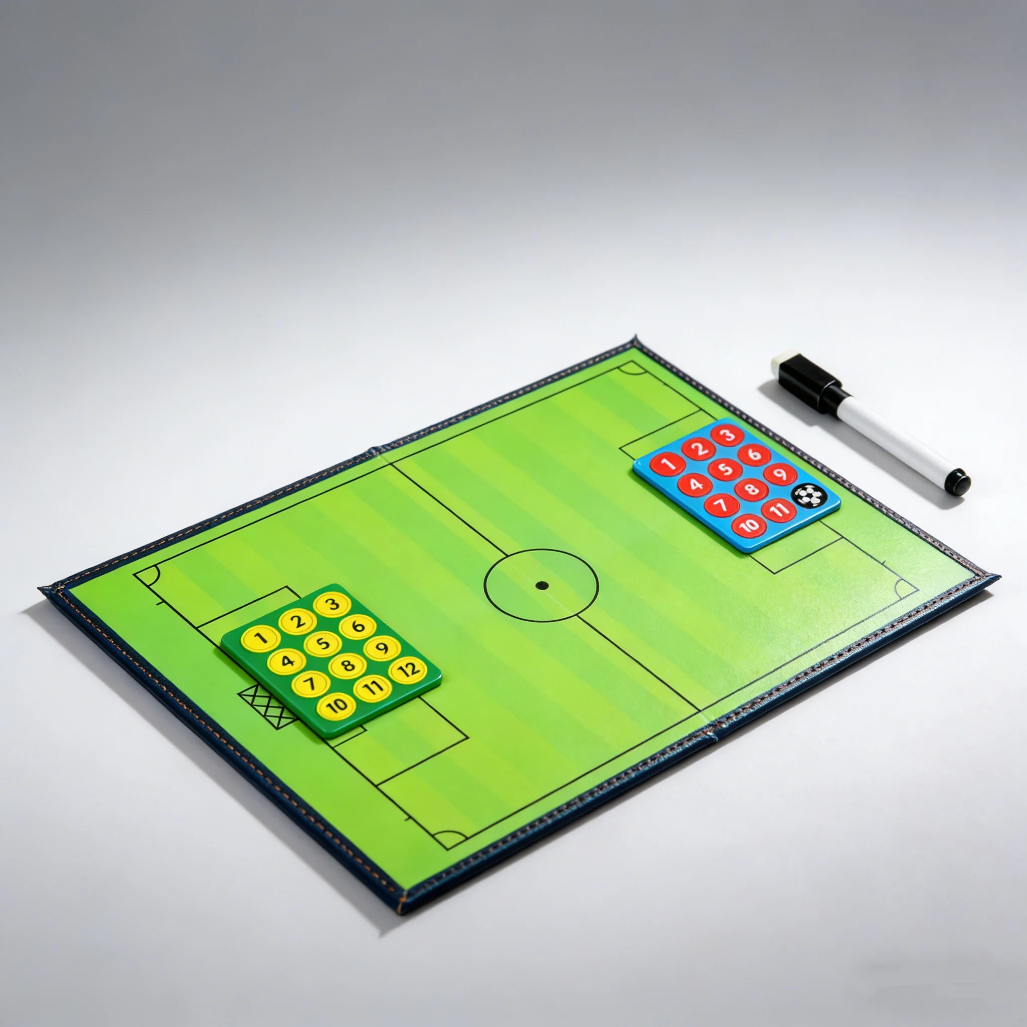 Magnetische Fußball-Taktiktafel, Faltbare Fußball-Coaching-Klemmbrett mit Magneten & Stift, Tragbare Strategie-Tafel für Fußballtraining – Detail 3