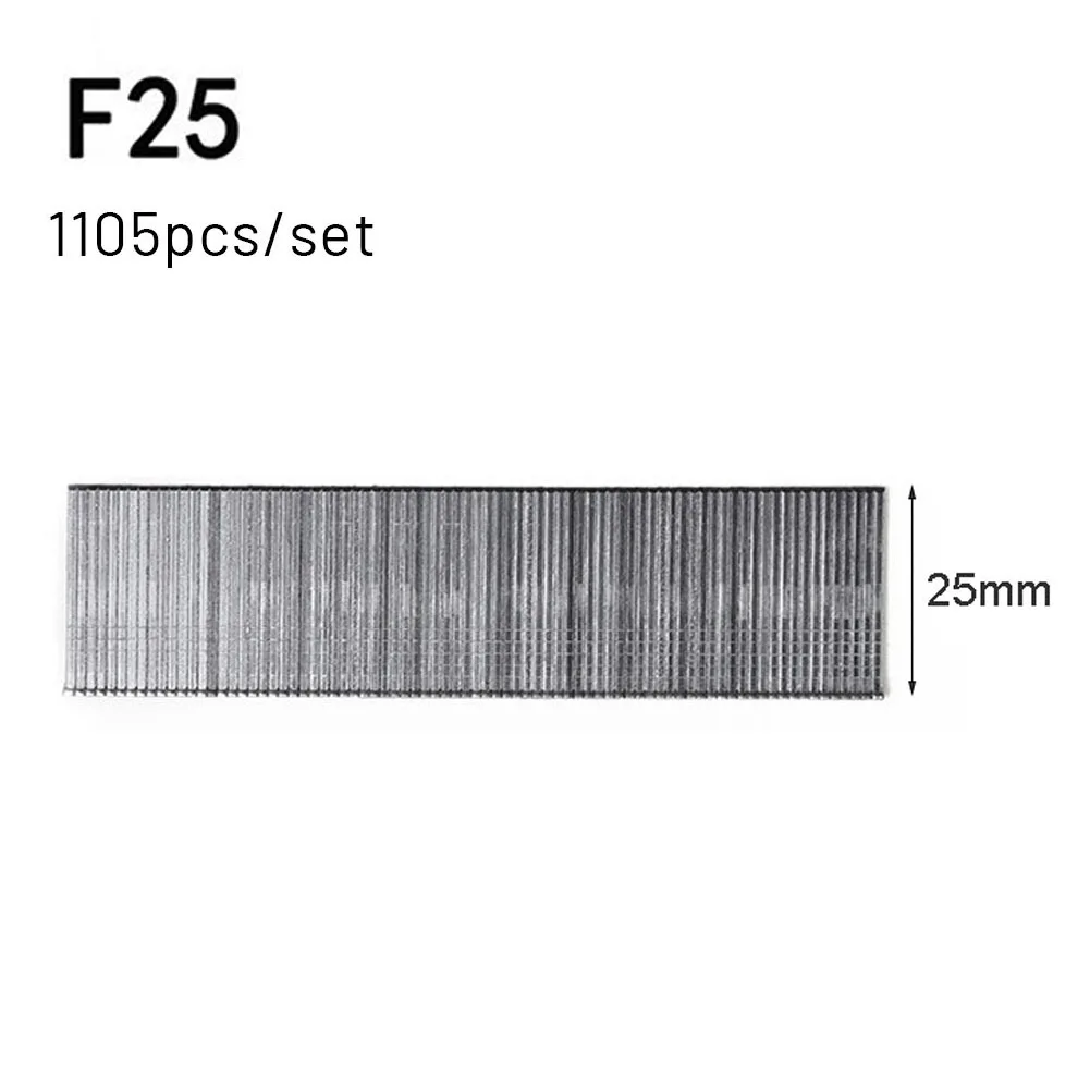 1105pcs F15/F20/F25/F30 Staples Straight Brad Nail 304 Stainless Steel Nail Gun Nailer Staple For DIY Home/Gardening Woodworking 4