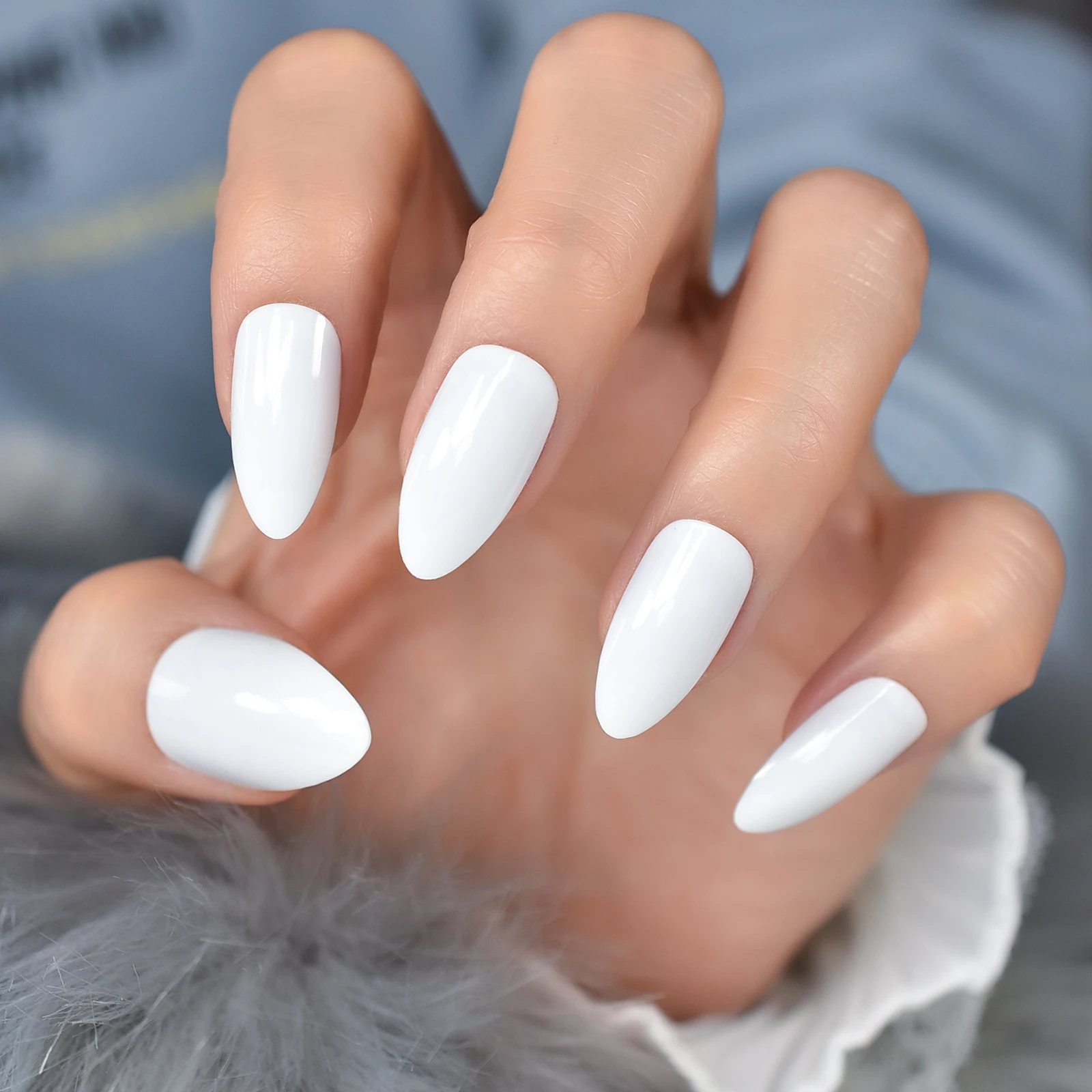 240 Stück Ovale Kunstnägel – Übungs-Nagel-Tips Für Nageldesign, Klar, Mit Henna-Muster
