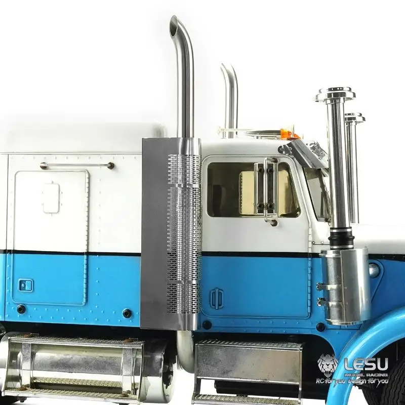 LESU Modell Metall-Auspuffrohr für 1/14 RC TAMIYA King Hauler Grand Hauler Traktor-LKW DIY Modellauto RC Zubehör – Detail 7