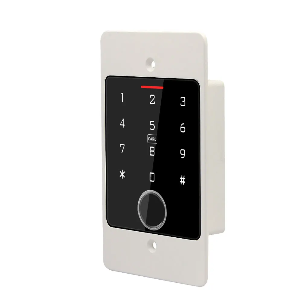 Tuya Wifi Standalone Fingerprint Access Control Keypad Metal Waterproof Backlight Opener Embedded installation Concealed in Wall