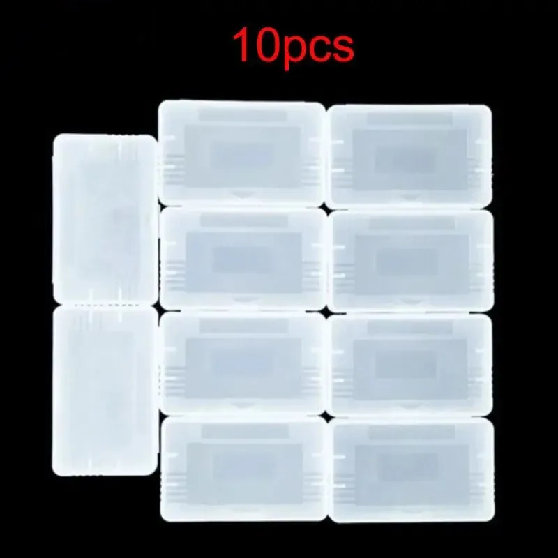 

New 10Pcs/lot Plastic Game Cards Cartridge Case Dust Cover Protective Case For Game Boy Advance 65x40x8mm