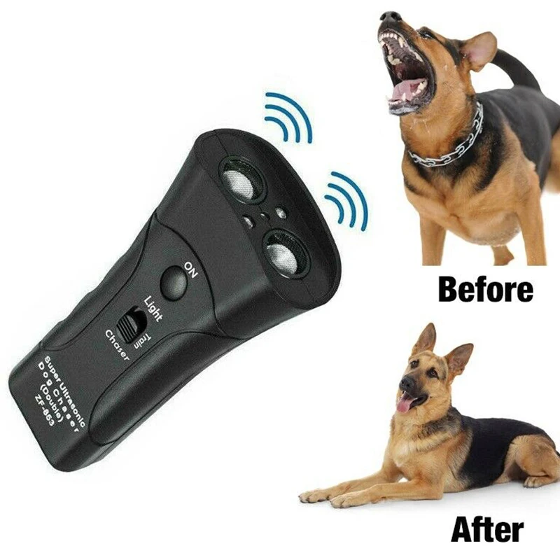 Portable Ultrasonic Dog Trainer Device Dog Deterrent/Dog Barking Control Devices Training Tool Stop Barking Sonic Dog Repeller images - 6