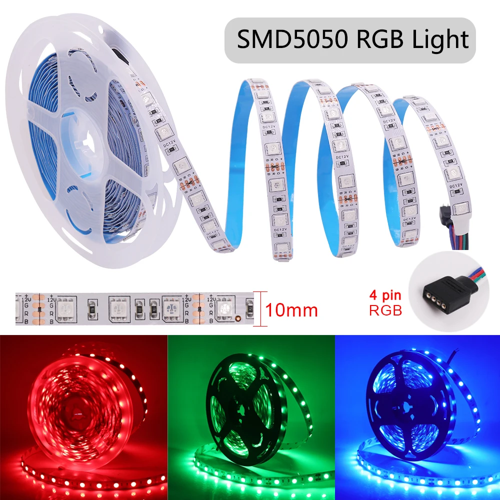 12V LED Strip Waterproof Ribbon SMD2835 5050 5054 Flexible 5M Led Lights 60 120 240 LEDs RGB Tape Diode Cold Warm Natural White led strip lights,led strip light,led light strip
