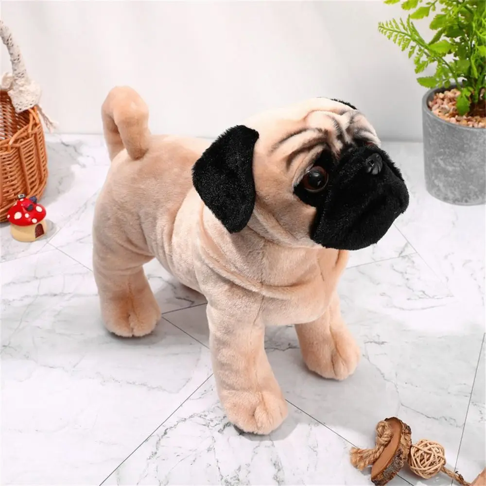 Birthday Gifts Kids Toy 33cm Stuffed Toy Standing Lifelike Dog Plush Toys Pug Dog Plush Stuffed Animals Plush Dog