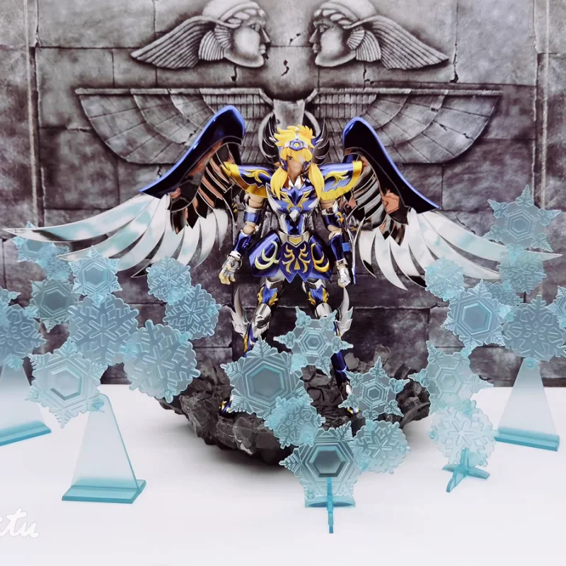 

St Model Saint Seiya Myth Cloth Ex Sog God Shiratori Hyoga Cygnus Metal Armor Zodiac Knight Action Figure Model Toys Xmas Gifts