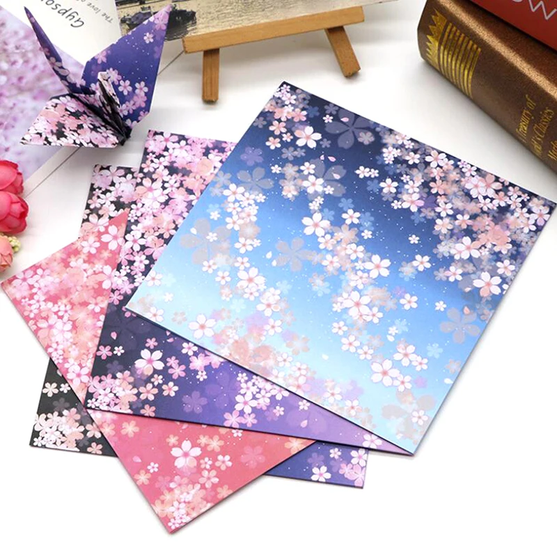 60/65Pcs Space Star Flower Origami Paper Double Sided Folding DIY Papers Craft Handicraft Diy Materials Suppliers Party Supply origami paper diy craft materials