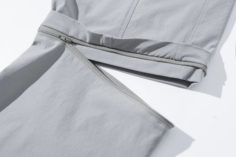 NUONEKO New Elastic Mens Hiking Pants Outdoor Sport Summer Quick Dry Waterproof Detachable Camping Trekking Climbing Cargo Pants