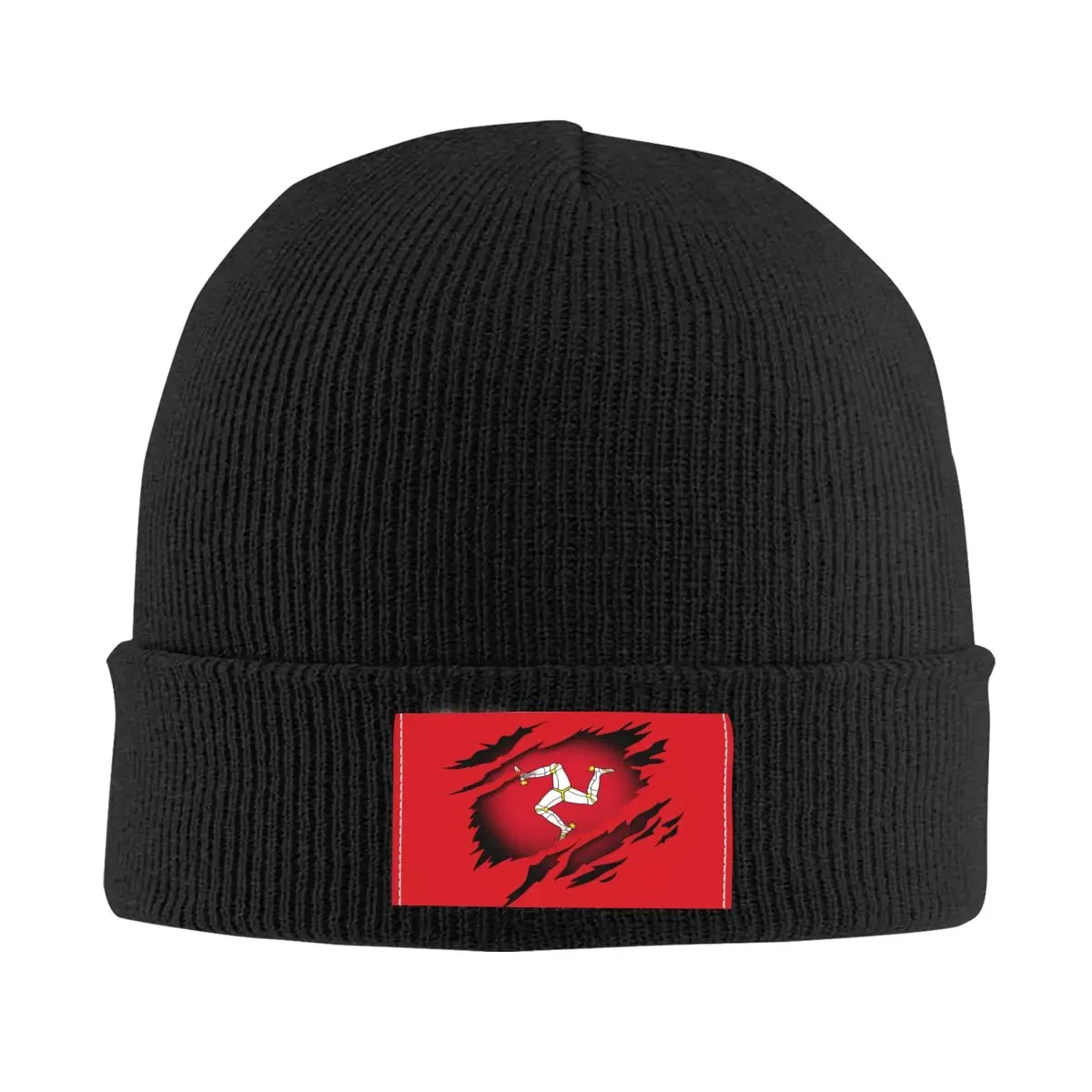 

Isle Of Man Flag Skullies Beanies Caps Unisex Winter Warm Knitted Hat Men Women Fashion Adult Bonnet Hats Outdoor Ski Cap