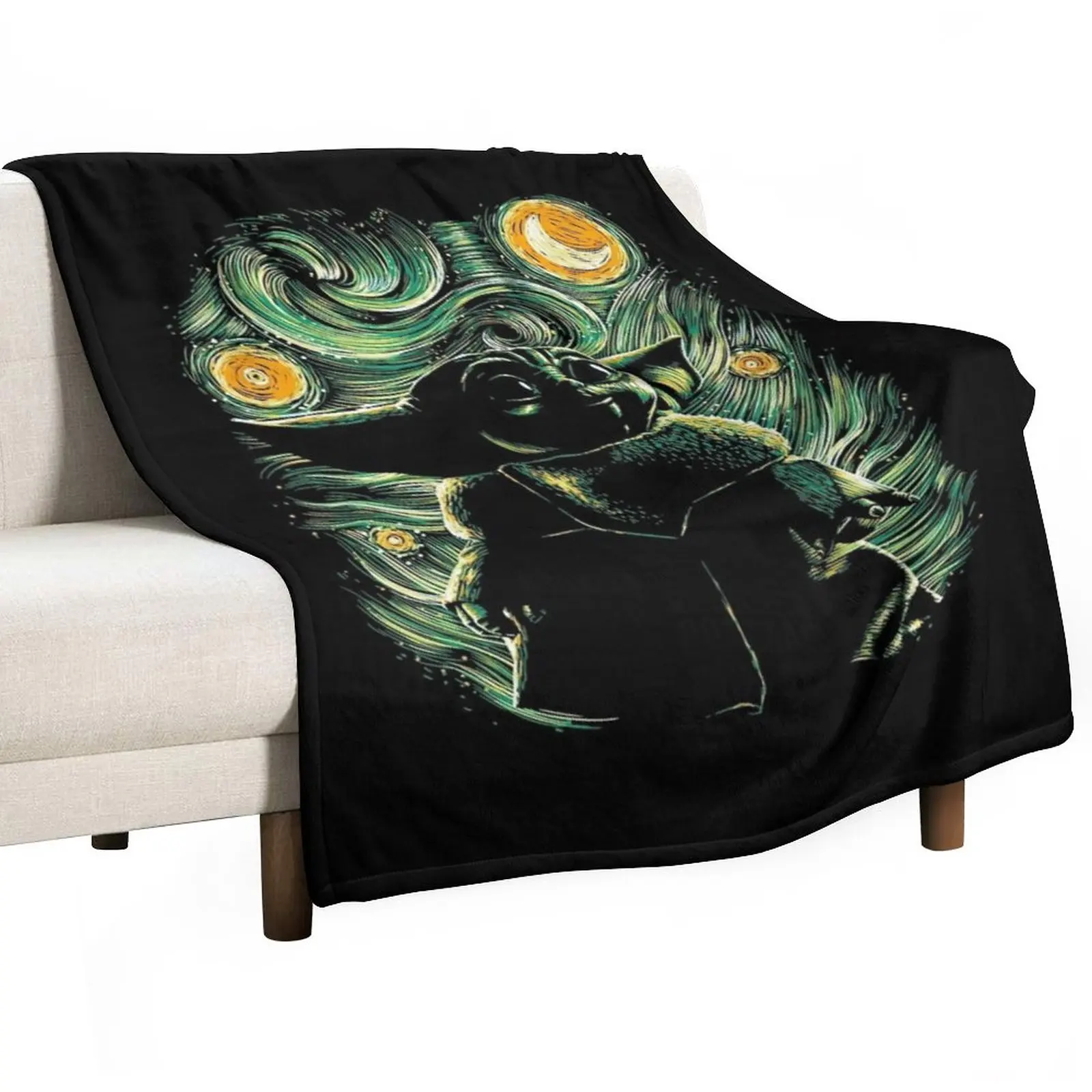 

space the baby Throw Blanket Dorm Room Essentials Retros Blankets