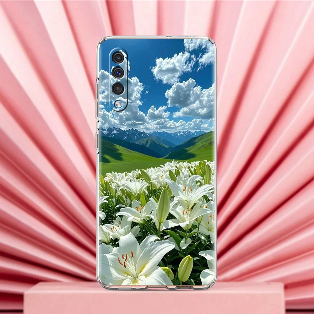 Lily Flower Print Phone Case Cover – Realistic Design